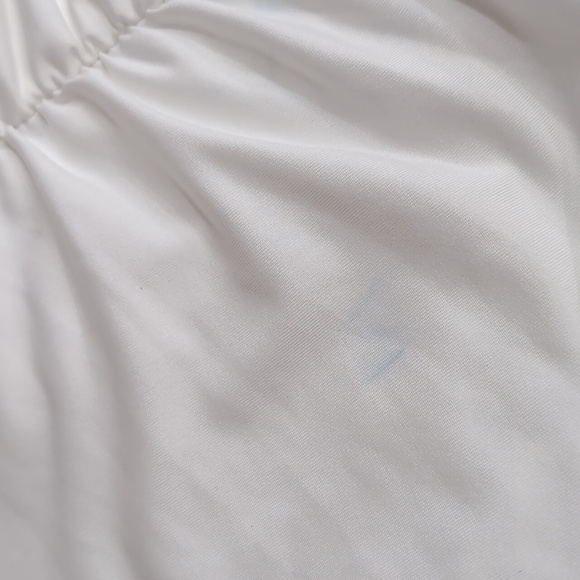 SHEIN White Strapless Bodycon Ruched Mini Dress Size Small - Picture 9 of 9